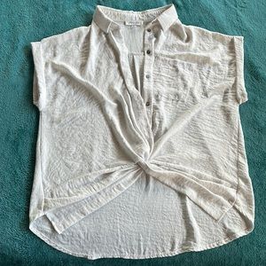 Twist Front Vintage Blouse